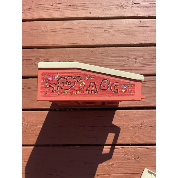 Vintage 1972 Fisher Price School Days Portable Original Play Desk Chalk Board - Picture 5 of 7